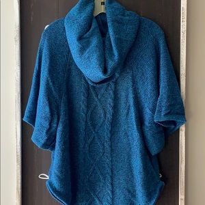Teal poncho